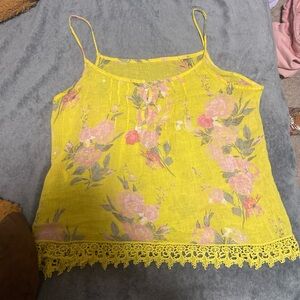 Yellow Floral Camisole